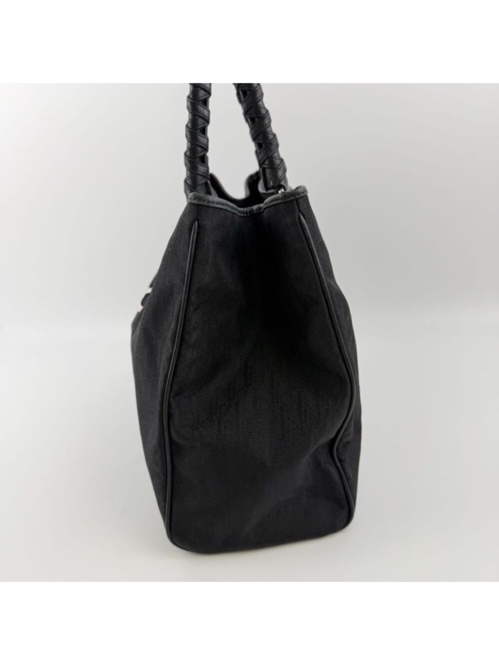 Dior Tote Black Nylon Canvas Vintage - Picture 3 of 15